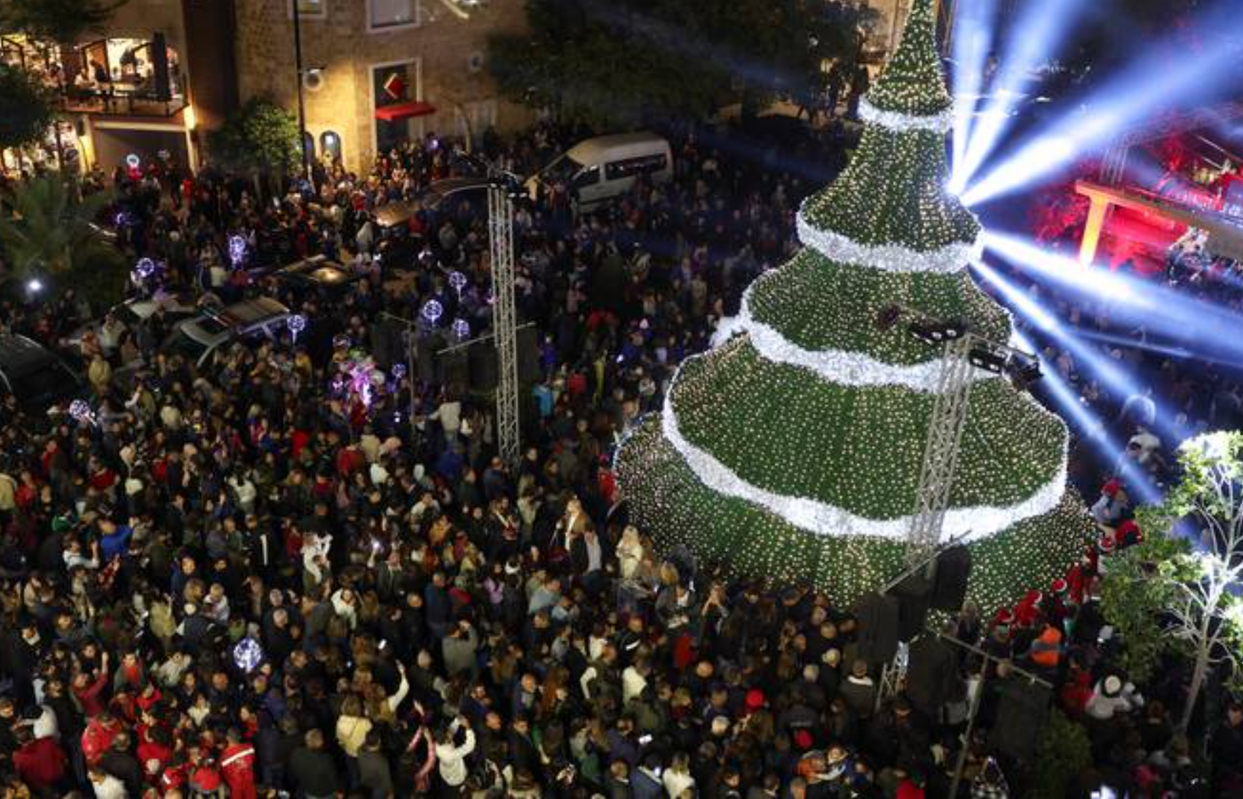 Byblos Christmas tree brings comfort to Lebanese despite uncertain future