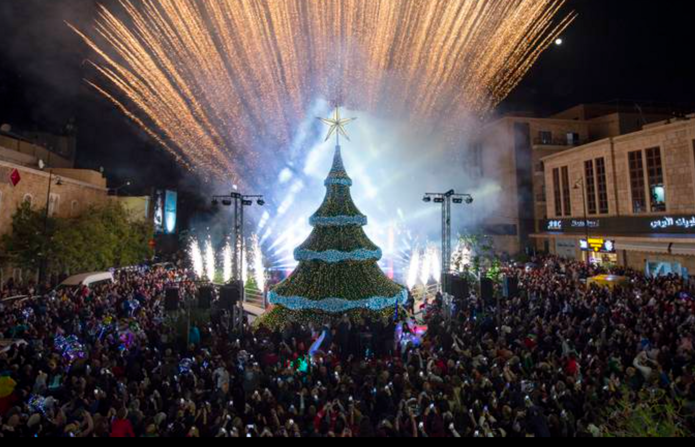 Byblos Christmas tree brings comfort to Lebanese despite uncertain future